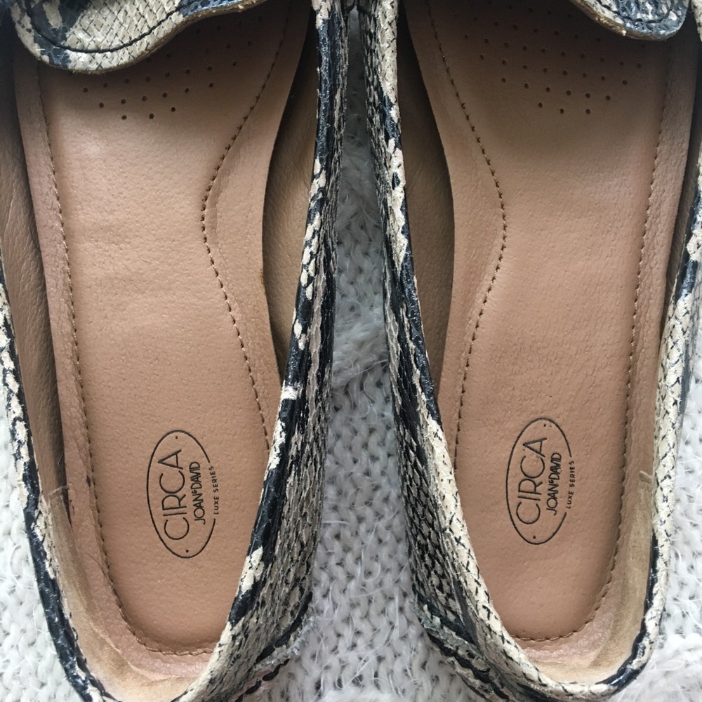 Circa Joan & David Lux Series Python Chain Flats - image 5